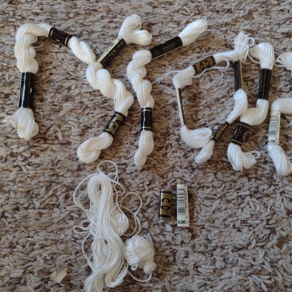 NEW 7+ packs of white embroidery floss - Picture 1 of 4